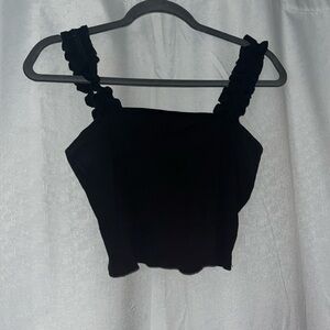 Garage Ribbed Cropped Tank Top